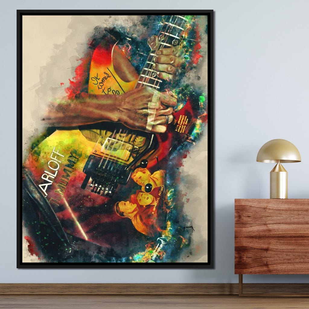 Kirk Hammett's Electric Guitar Canvas Wall Art