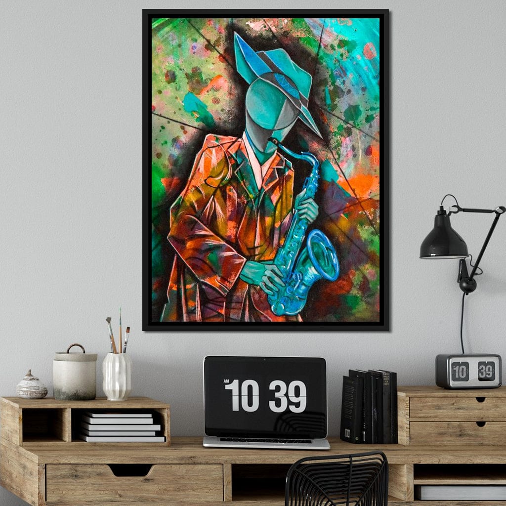 Soul Jazz Player Canvas Wall Art