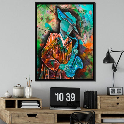 Soul Jazz Player Canvas Wall Art