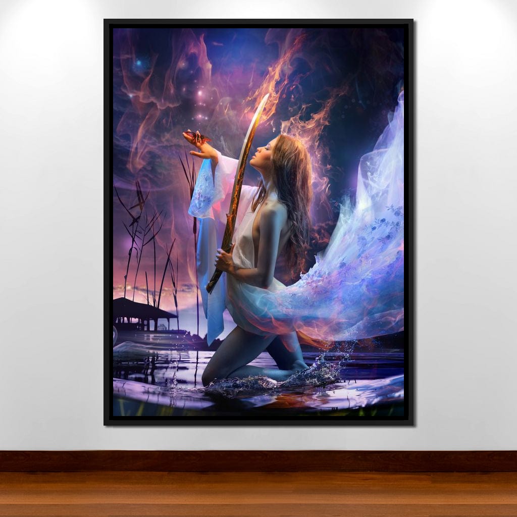 Fire Sword Canvas Wall Art