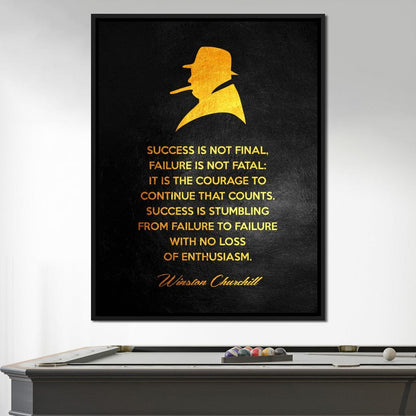 Winston Churchill Canvas Wall Art