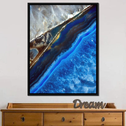 Blue Stone Canvas Wall Art