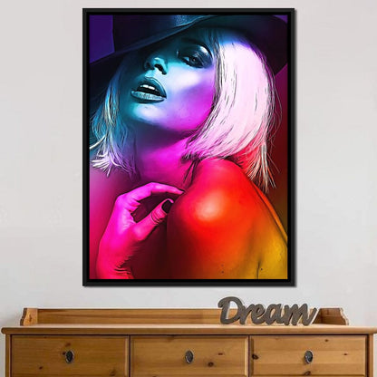 Seductive Blonde 1 Canvas Wall Art