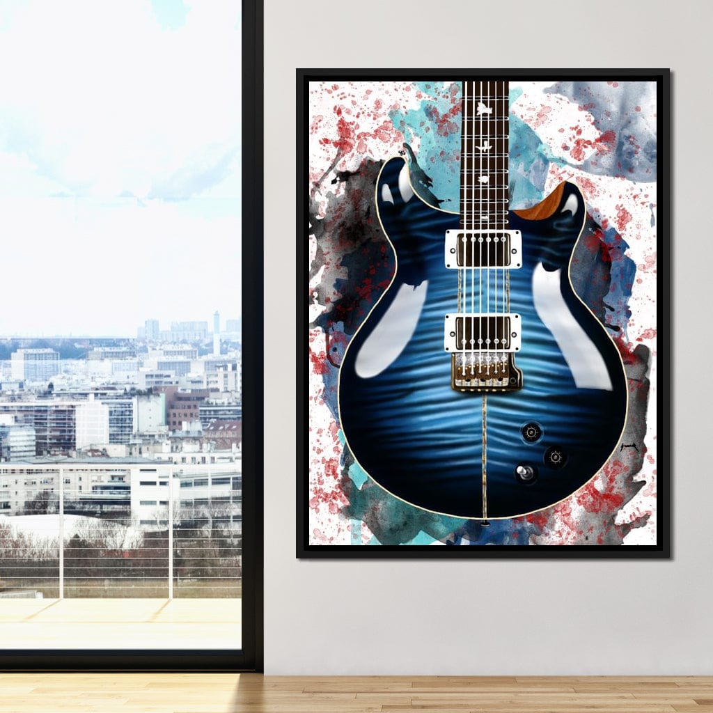 Santana's Electric Guitar Canvas Wall Art