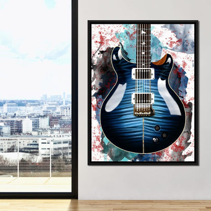 Santana's Electric Guitar Canvas Wall Art