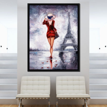 Looking for Love in Paris Canvas Wall Art