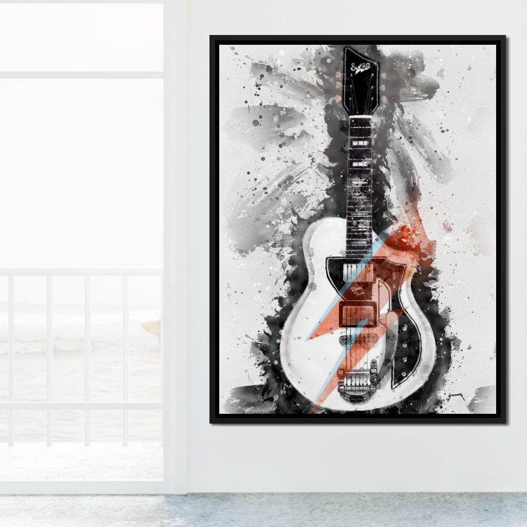 David Bowie's Guitar Canvas Wall Art