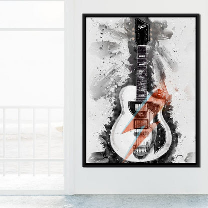 David Bowie's Guitar Canvas Wall Art