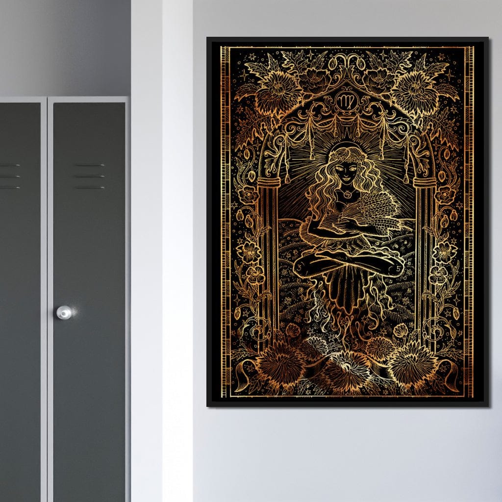 Zodiac sign Virgo Canvas Wall Art