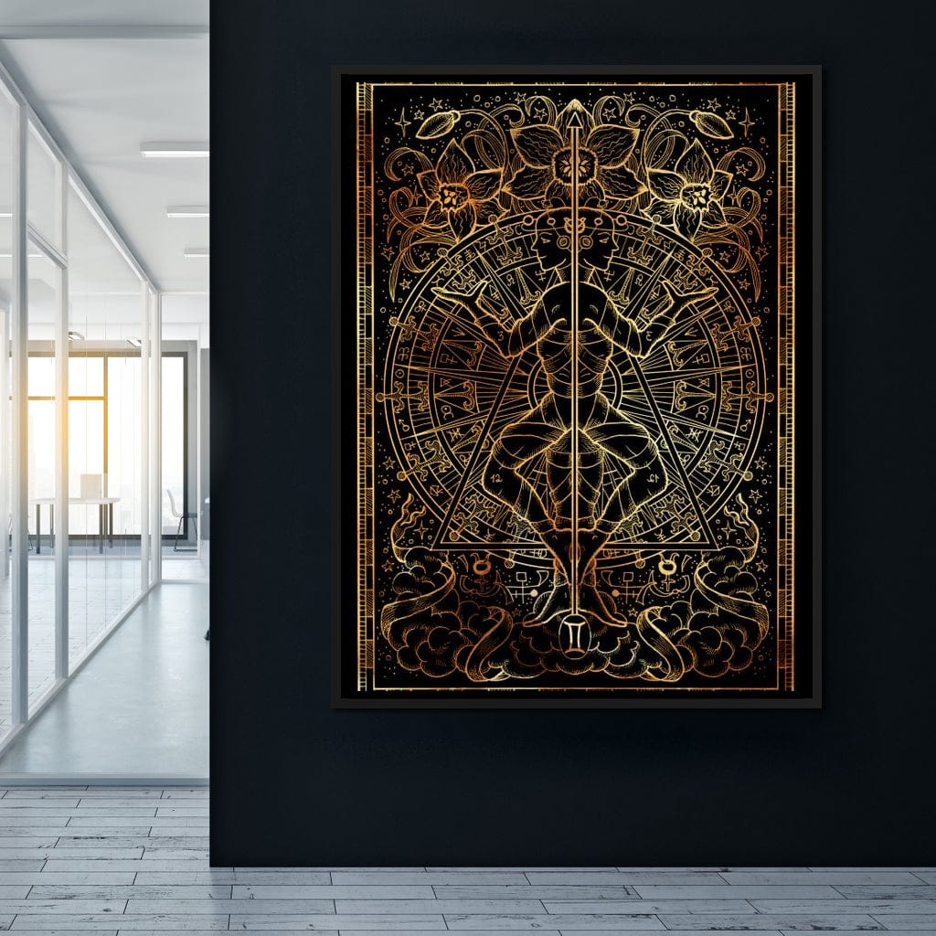 Zodiac sign Gemini Canvas Wall Art