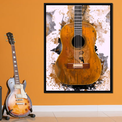 Willie Nelson's Trigger Acoustic Guitar Canvas Wall Art