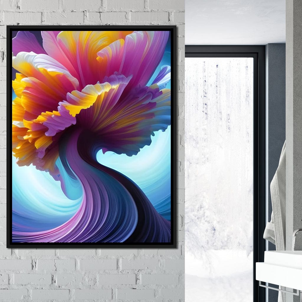 Flower Splash Art Canvas Wall Art