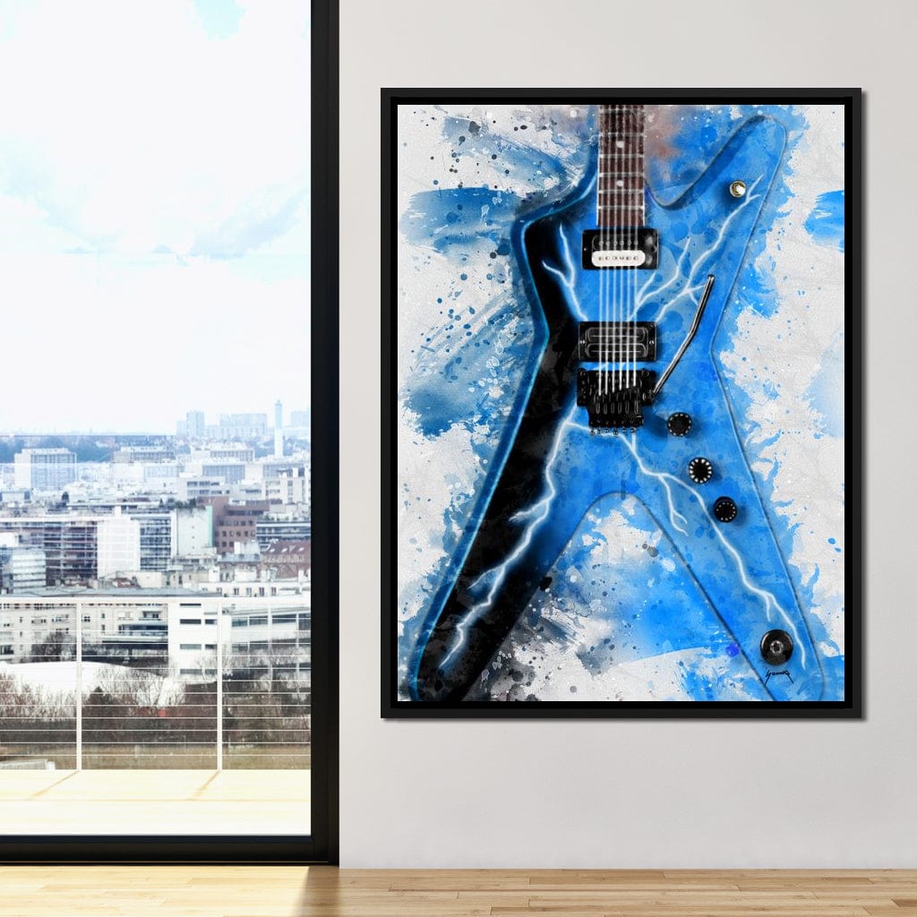Dimebag Darrell's Guitar Canvas Wall Art