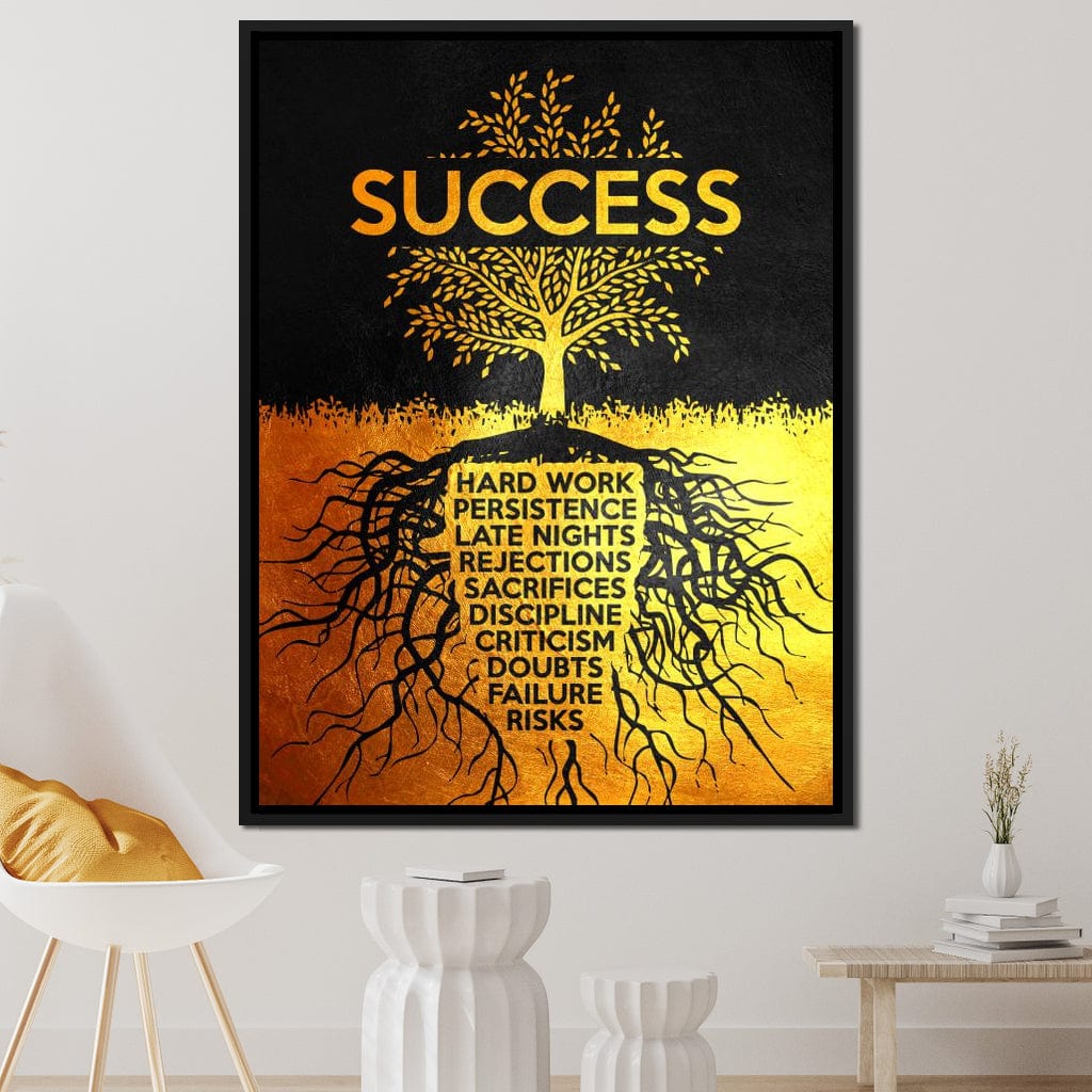 Success Tree Canvas Wall Art