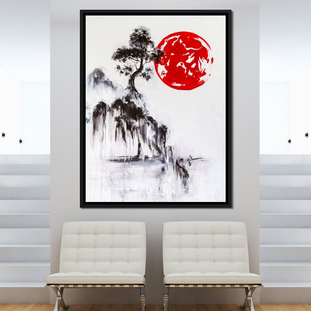 Japanese Tree Canvas Wall Art