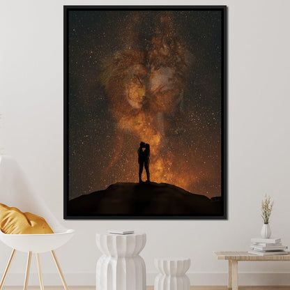 Her Lion, His Wolf - KitConcepts Canvas Wall Art