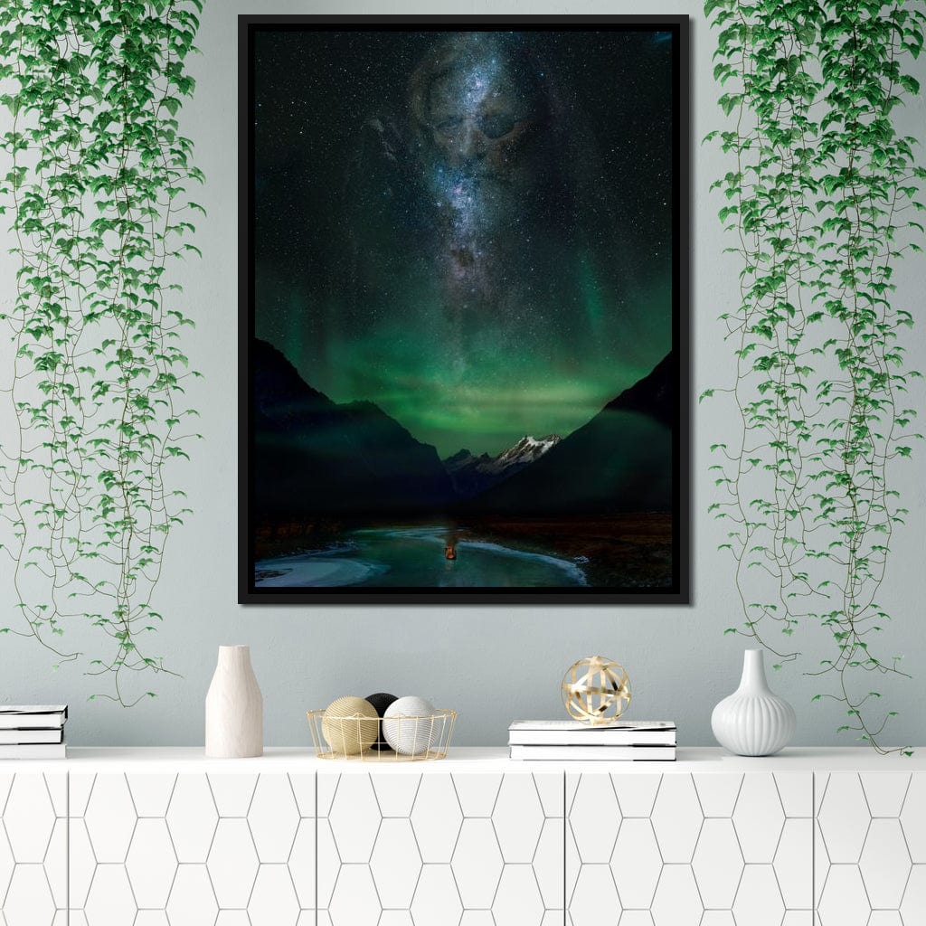 Odin Viking Funeral Boat - KitConcepts Canvas Wall Art