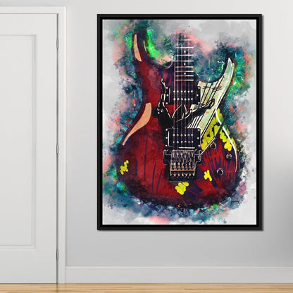 Joe Satriani's Guitar Canvas Wall Art