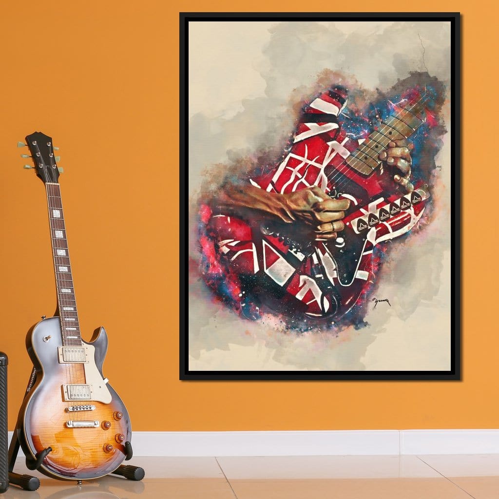 Eddie Van Halen's Electric Guitar Canvas Wall Art