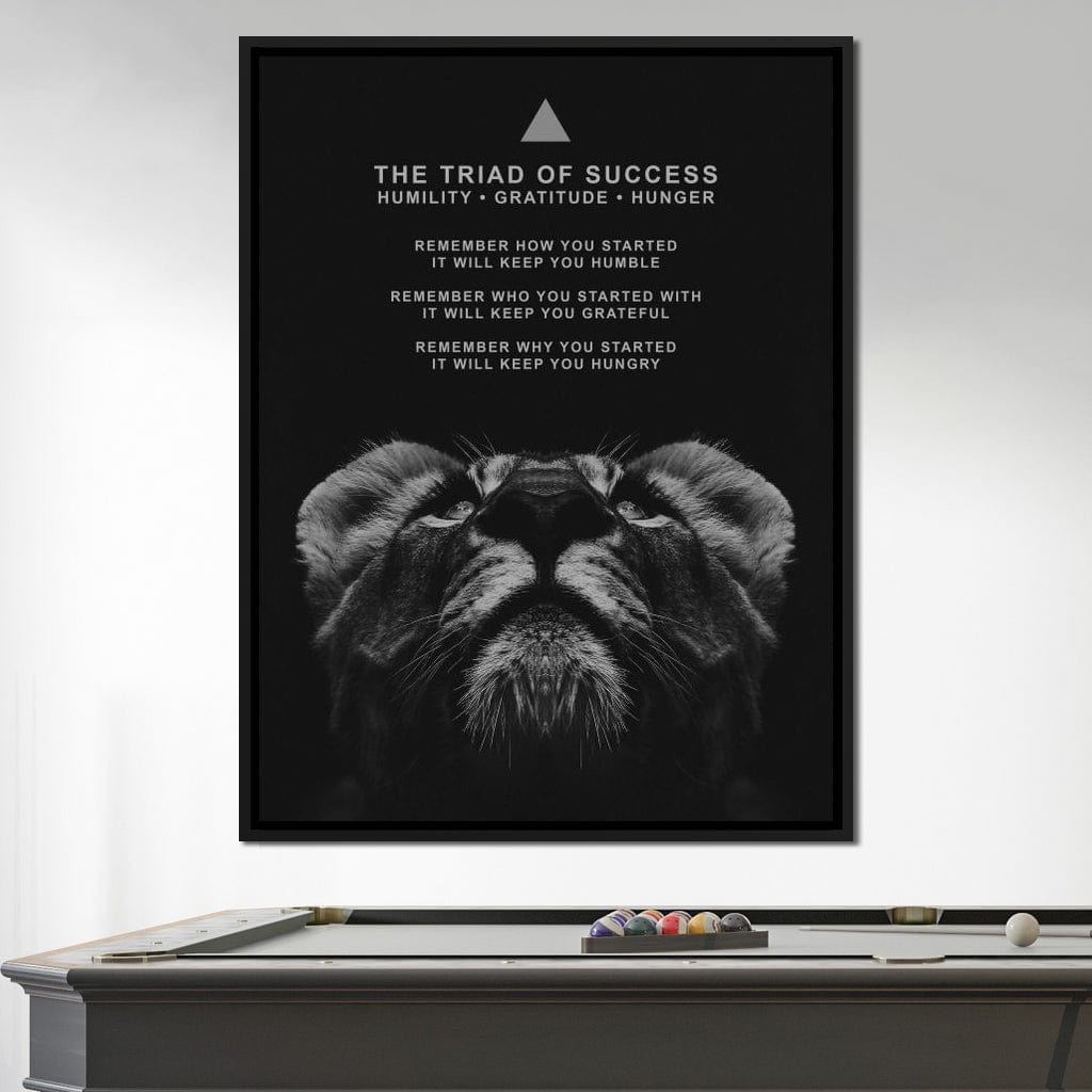 The Triad of Success Canvas Wall Art