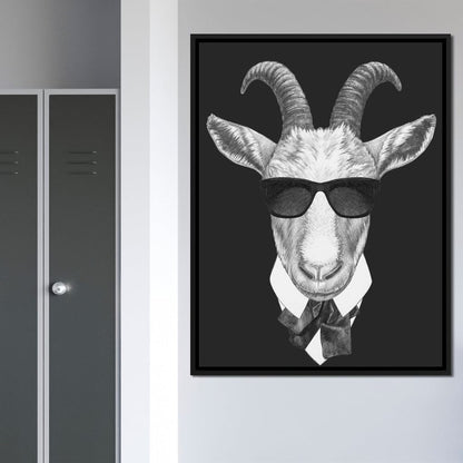 Dressed Up Goat Canvas Wall Art