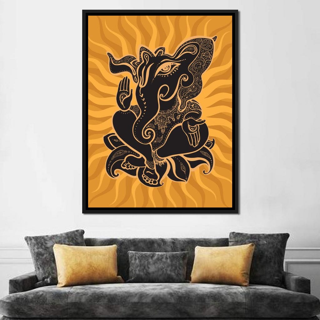 Ganesh Wisdom Canvas Wall Art