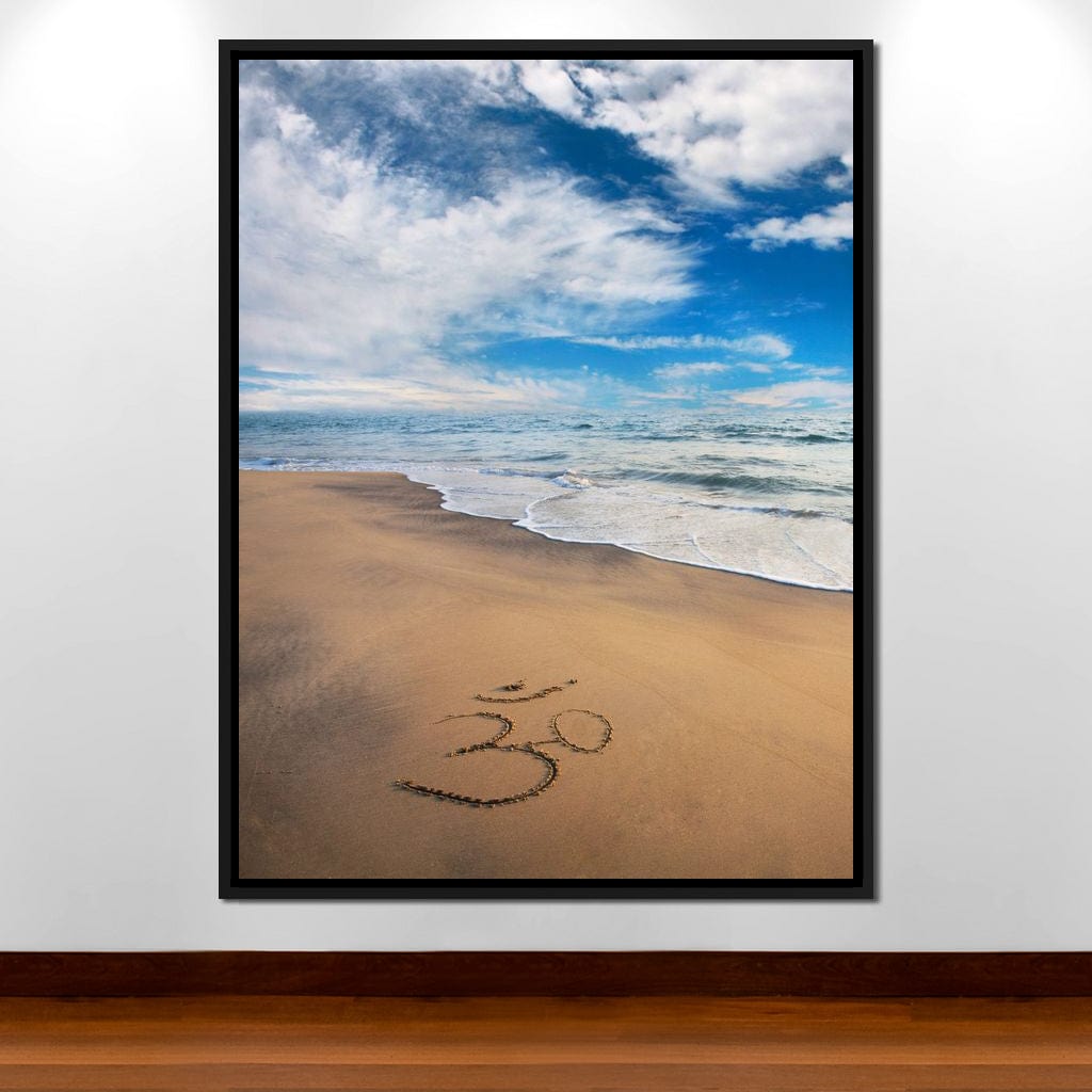 Meditation Beach Canvas Wall Art