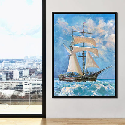 White Sails Canvas Wall Art