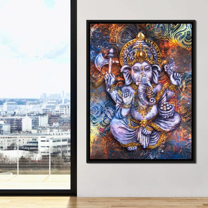 Spiritual Ganesha Canvas Wall Art