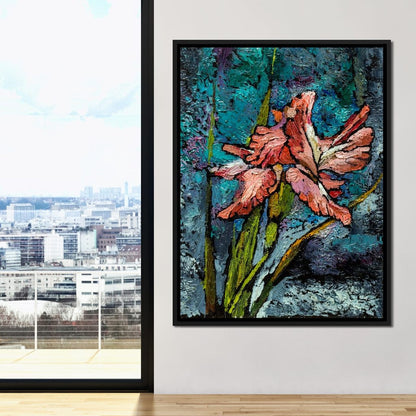 Red Iris Canvas Wall Art