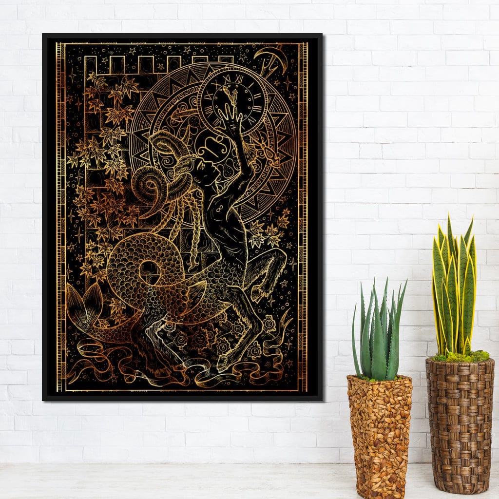Zodiac sign Capricorn Canvas Wall Art