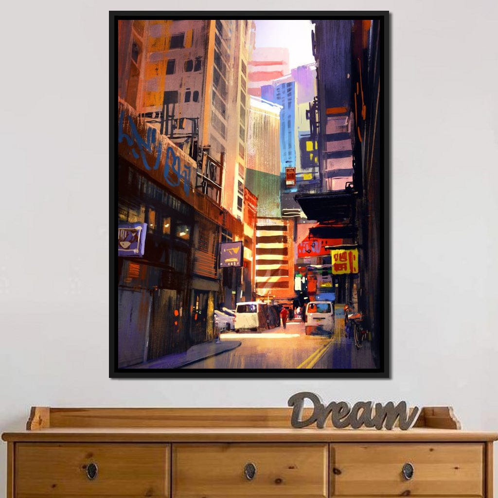 Hemererae Market Canvas Wall Art