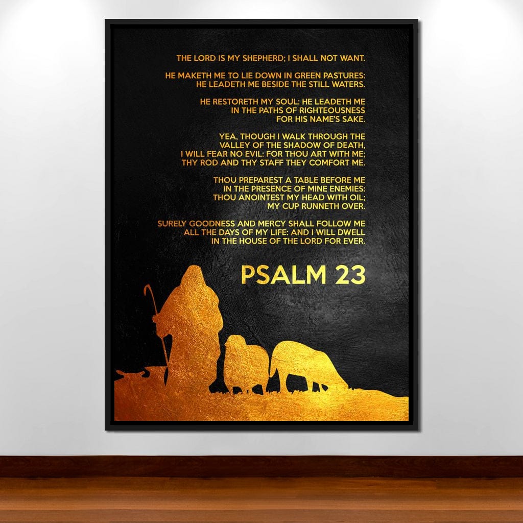 Psalm 23 Canvas Wall Art