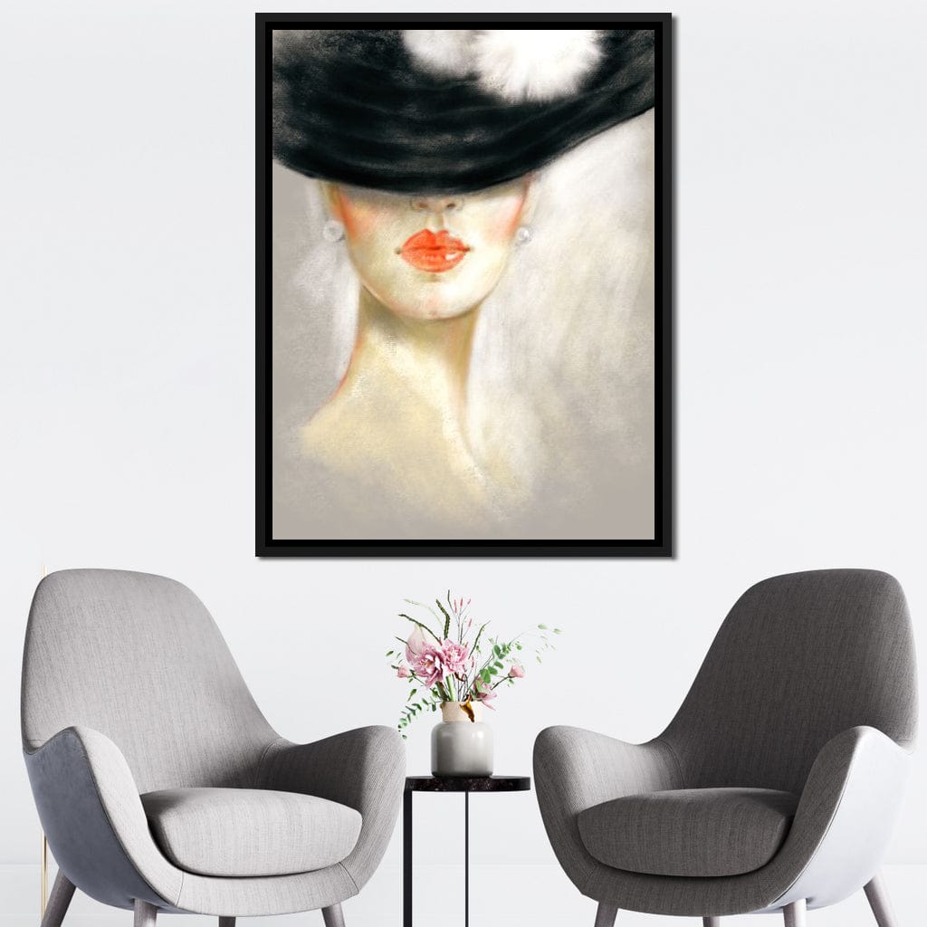 Chic Portrait Canvas Wall Art