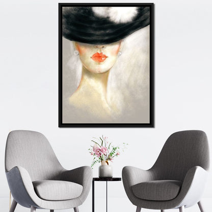 Chic Portrait Canvas Wall Art