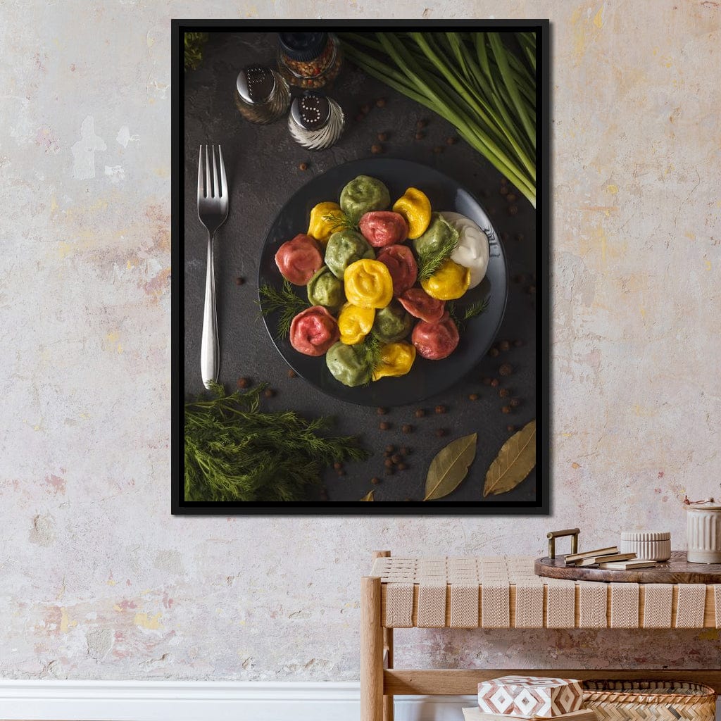 Plate of Pasta Canvas Wall Art