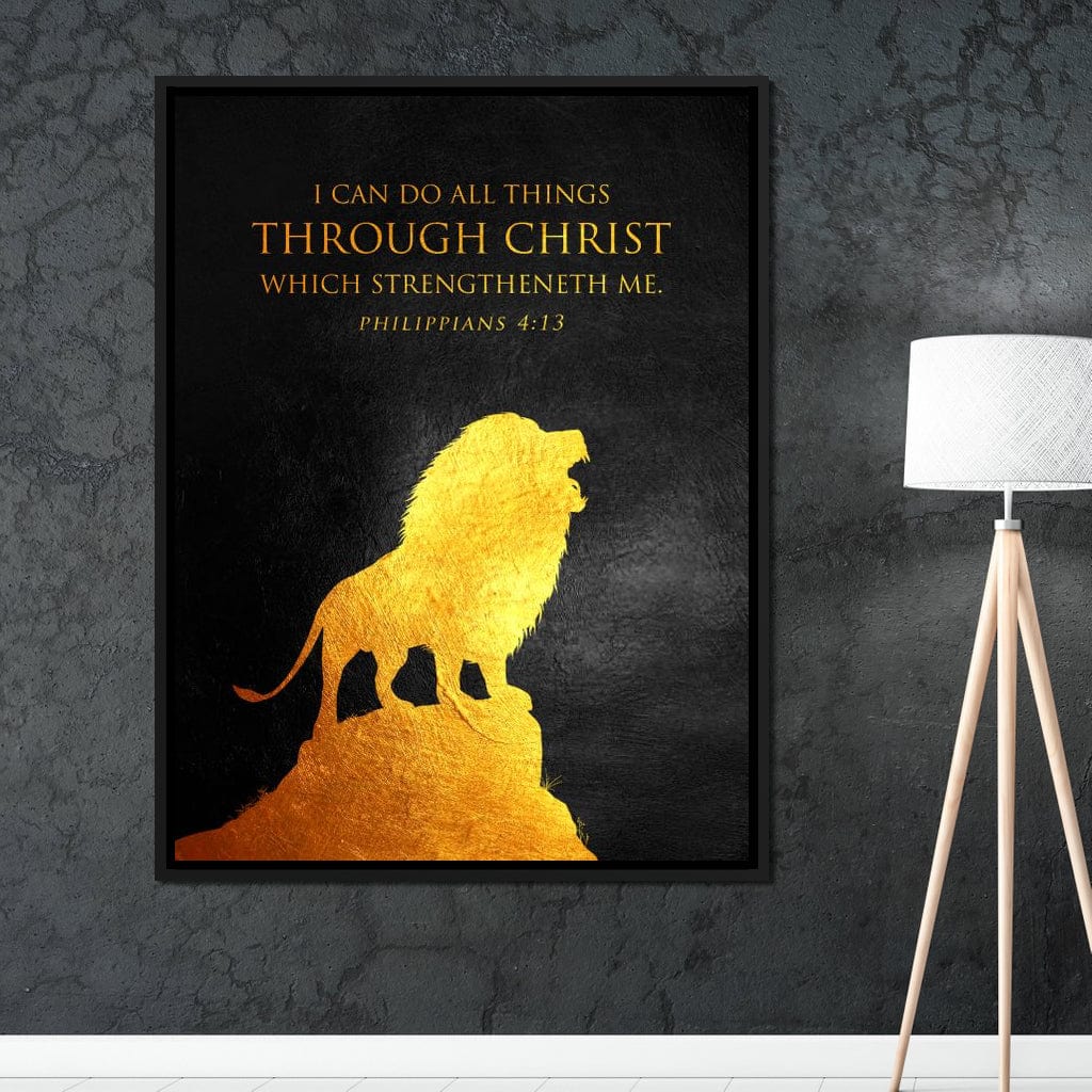 Philippians 4:13 Canvas Wall Art