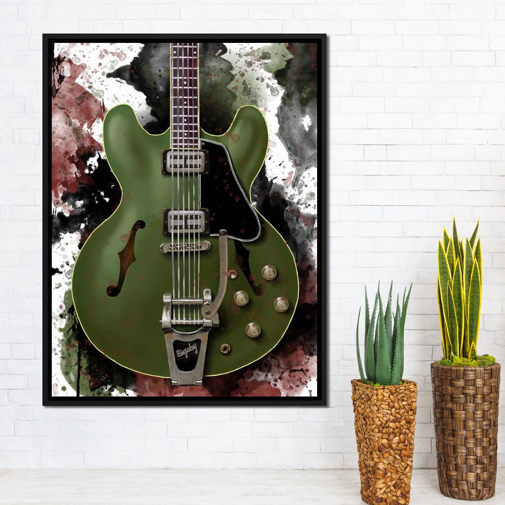 Chris Cornell's Electric Guitar Canvas Wall Art