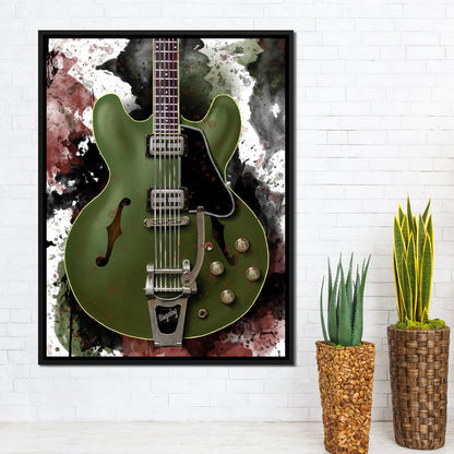 Chris Cornell's Electric Guitar Canvas Wall Art