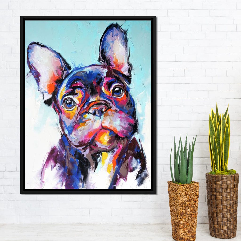 French Bulldog Canvas Wall Art