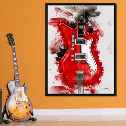 Jack White's Guitar Canvas Wall Art