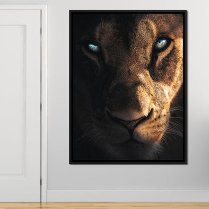 Lioness Eyes Canvas Wall Art