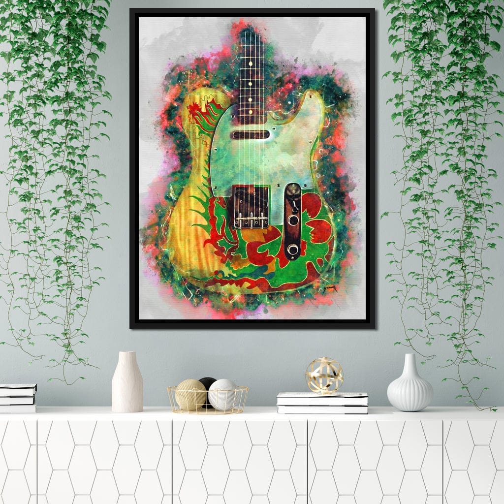 Jimmy Page's Guitar Canvas Wall Art
