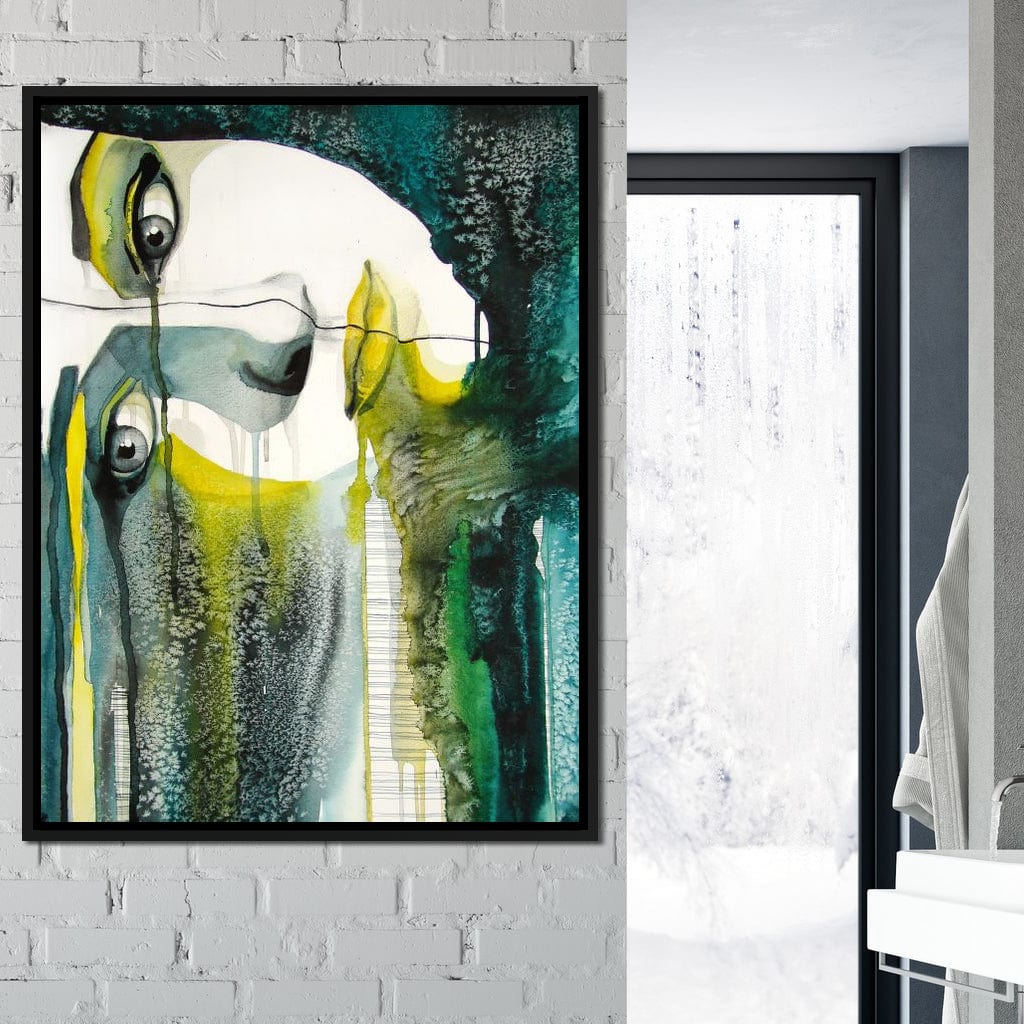 Fading Face Canvas Wall Art