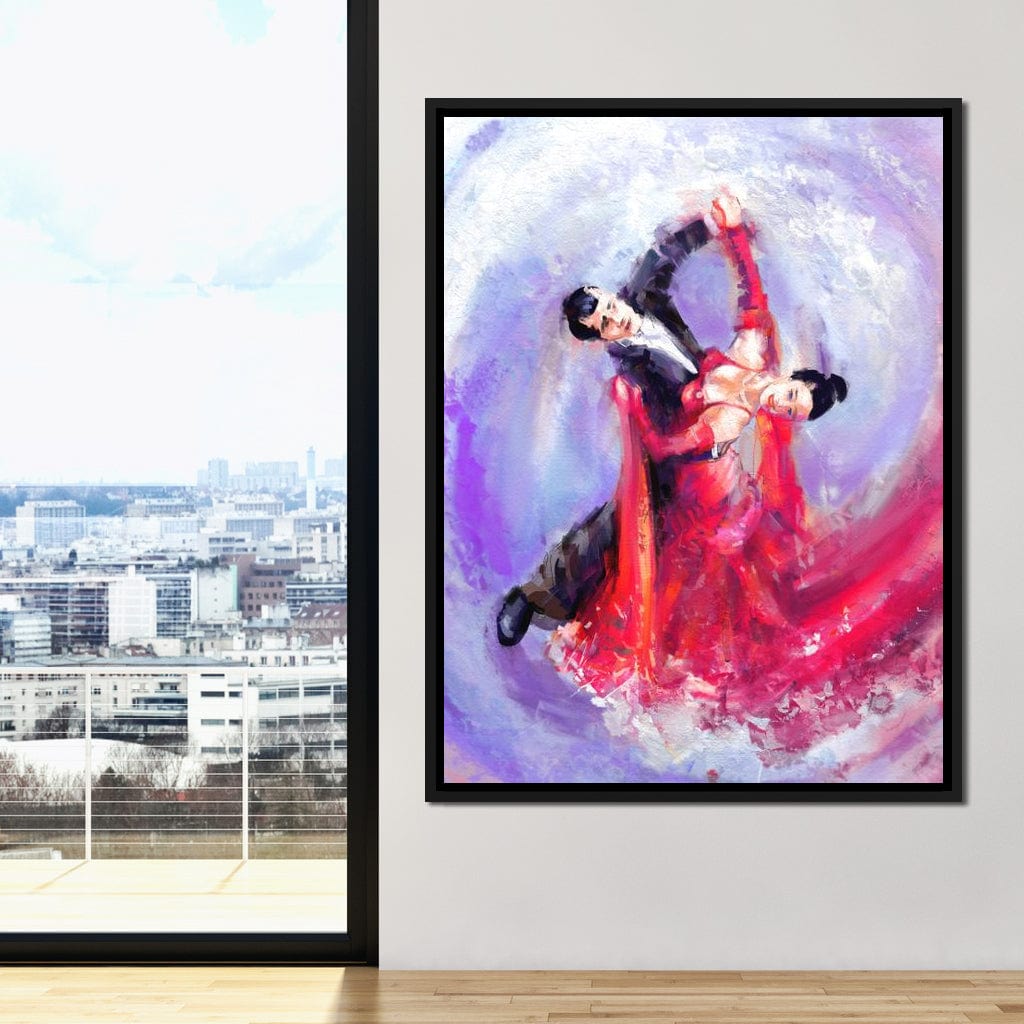 Ballroom Dancers Canvas Wall Art