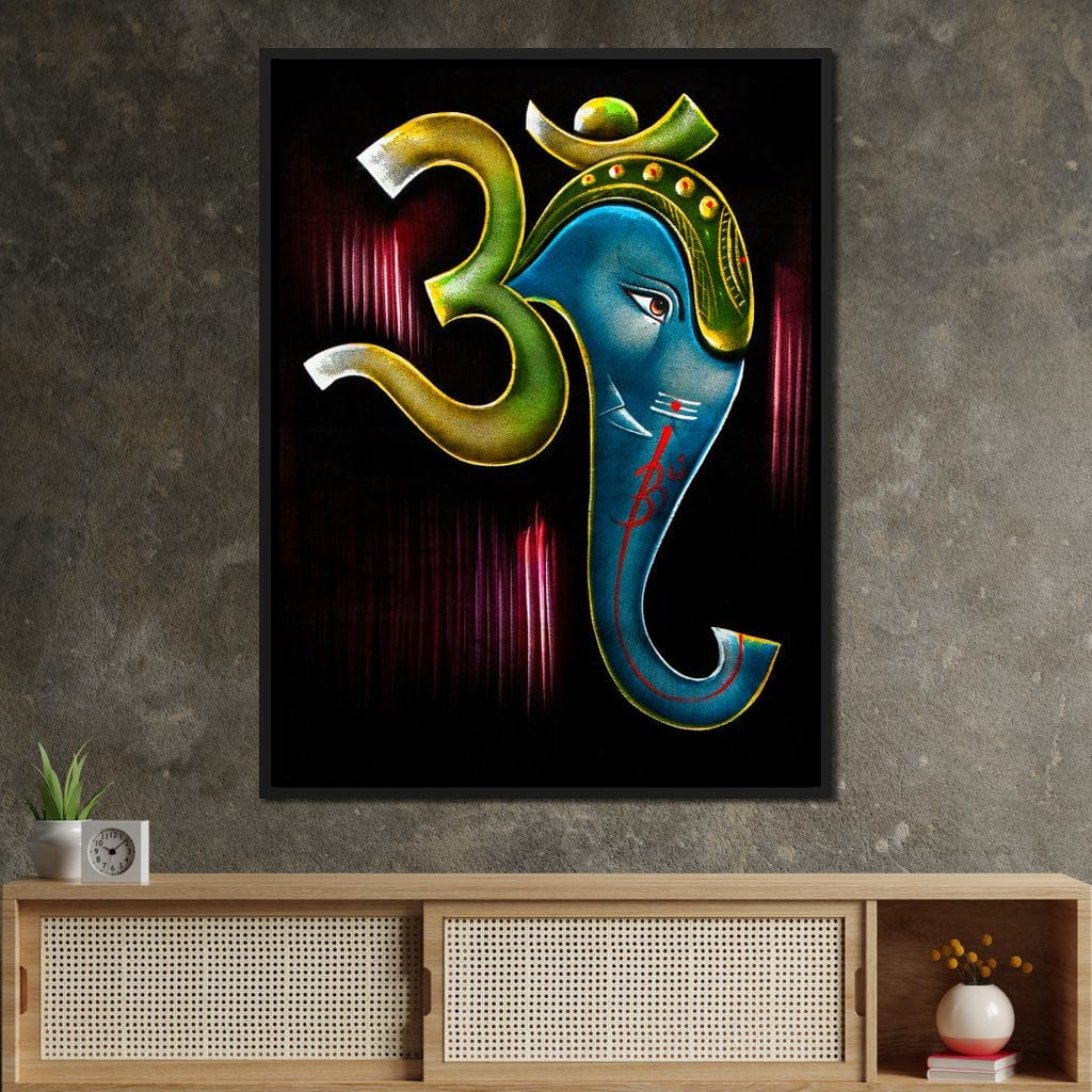 Ganesh Diwali Canvas Wall Art