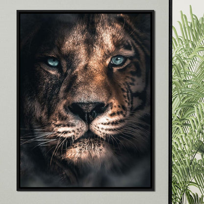 Lion Tiger Canvas Wall Art