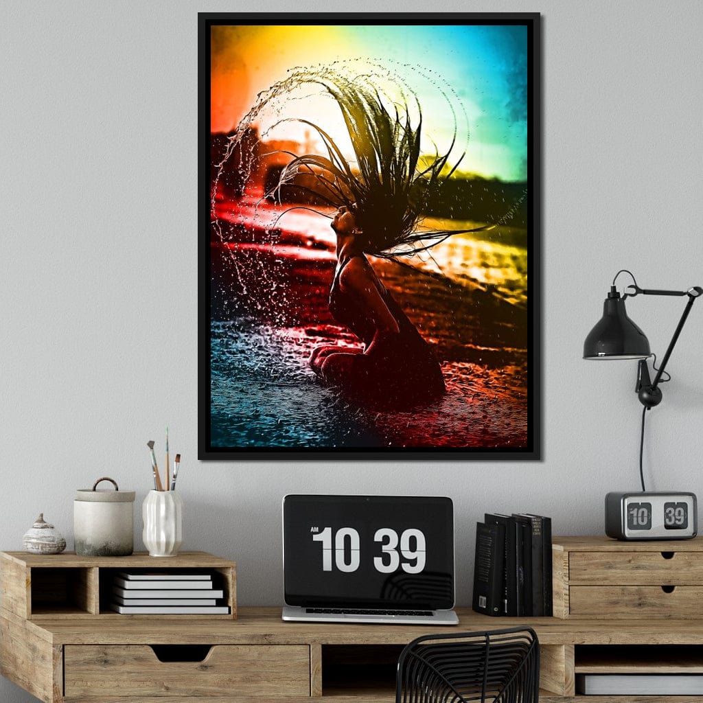 Neon Summer Days Canvas Wall Art