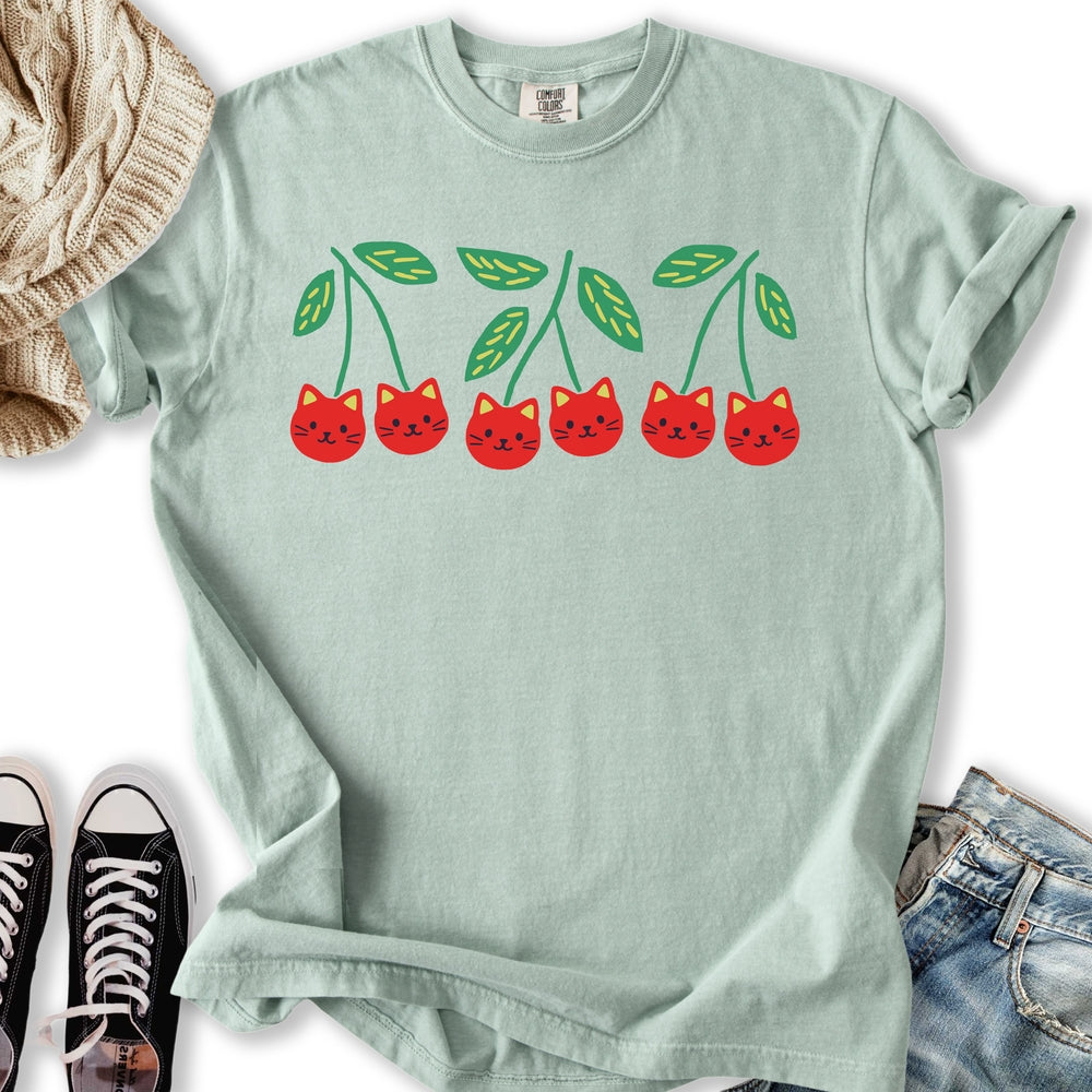 Cherry Kittens Relaxed Tee