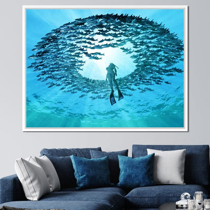 Eye of the Ocean Canvas Wall Art